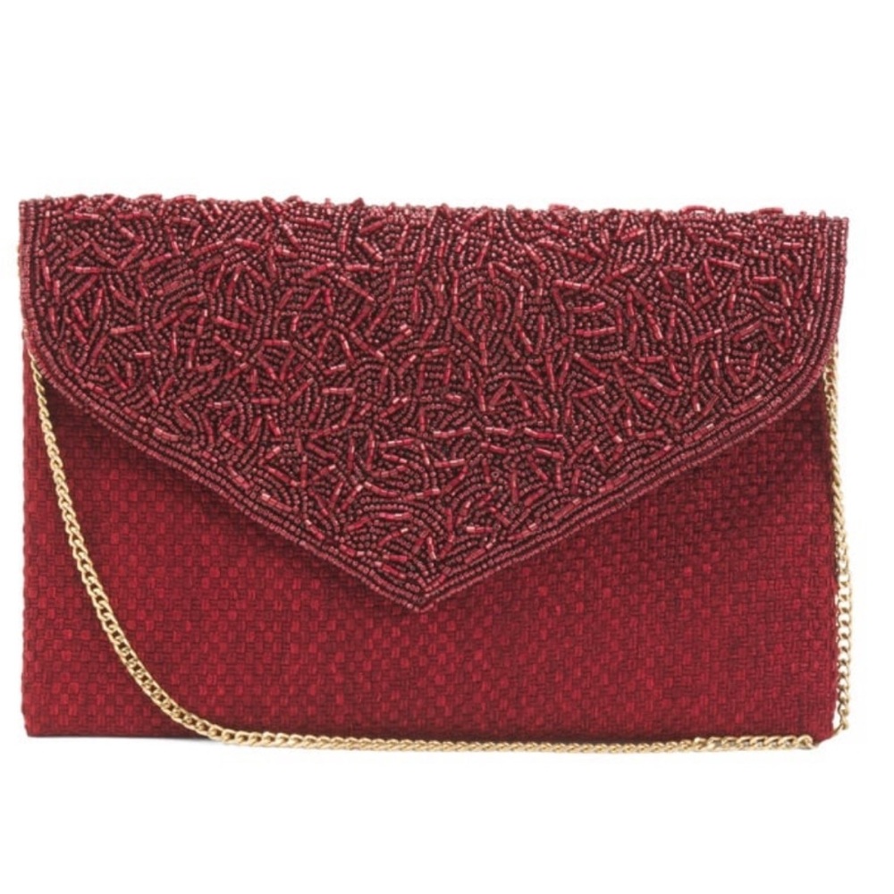 Beaded Envelope Clutch